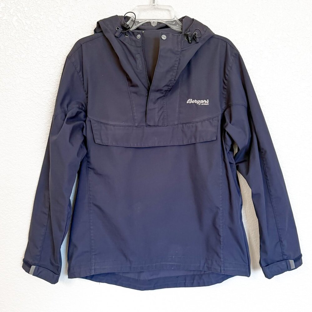 Vintage Bergans of Norway Hooded Windbreaker Jacket Small Biathlon Embroidery